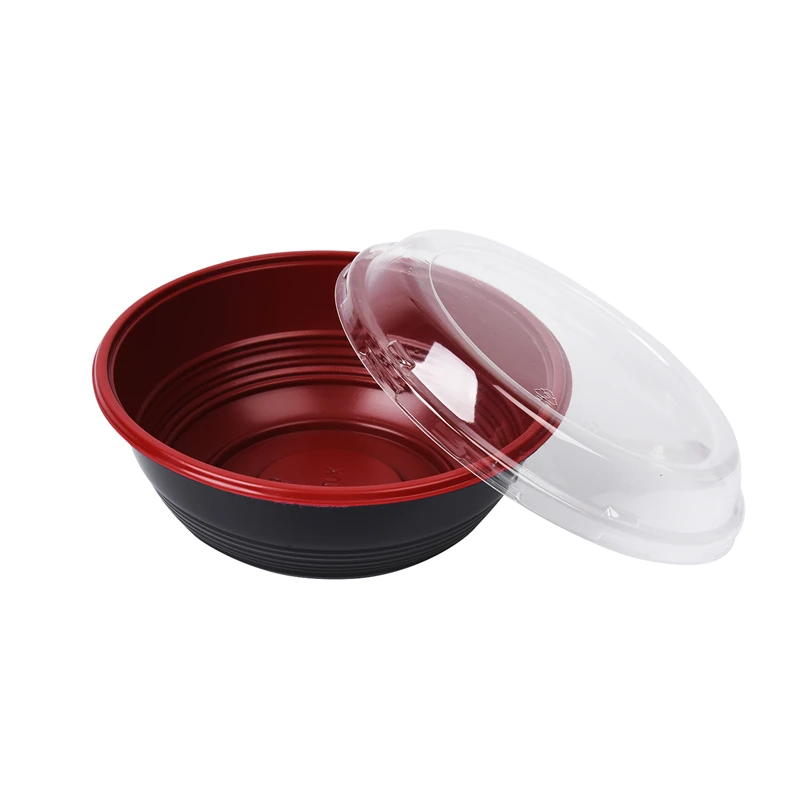 China manufacturer BPA free microwave plastic salad bowl with lid