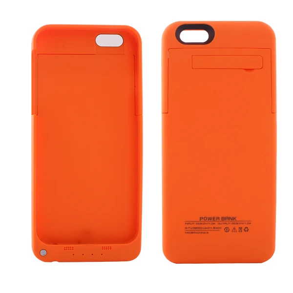 Mobile phone battery Case for iphone 6 colorful battery case charge 3200mah