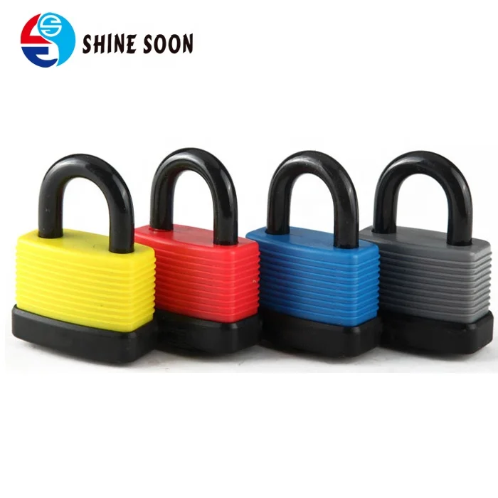 Colorful bike lock Simple design Padlock