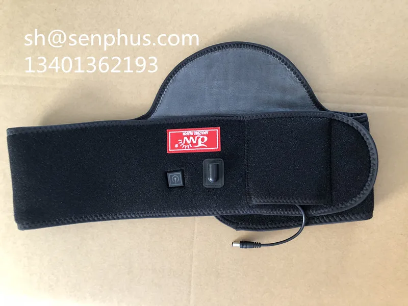 electric heated  waist warmer  therapy heating waist wraps 5v, 7.4v, 12v