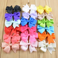 New best-selling 3 Inch  hair accessories V-shaped ribbed ribbon swallowtail bow without clip hair accessories