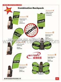 
Walking Backpack Flags And Banners 