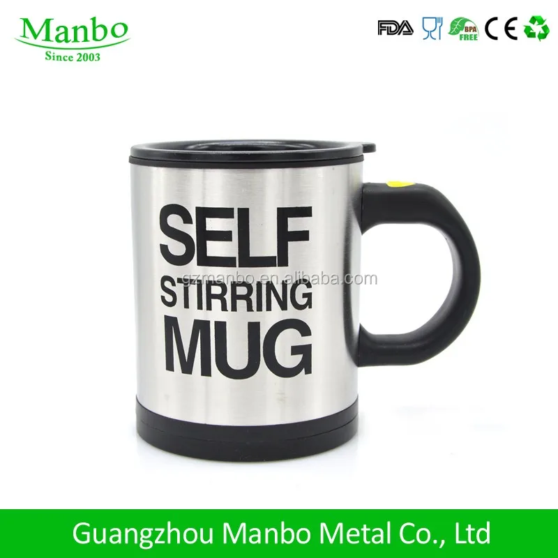 Insulated Double Wall Self Stirring Coffee Cup Polystyrene Travel Mug Factory Price