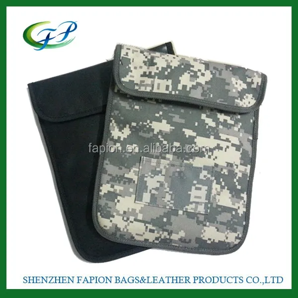 
custom silver copper mesh faraday cage pouch bag 