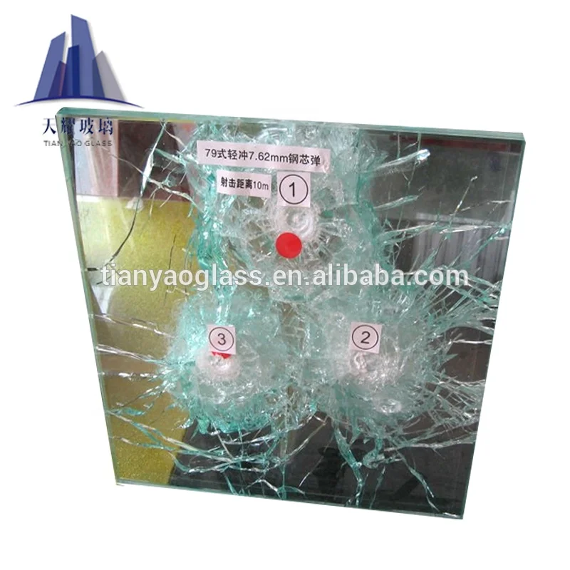 China high quality bulletproof safety tempered laminated glass suppliers
