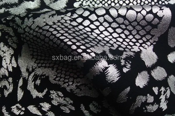 Shaoxing Textile Knit Hot Sell 94% Polyester 6% Spandex Scuba Silver Foil Print Fabric