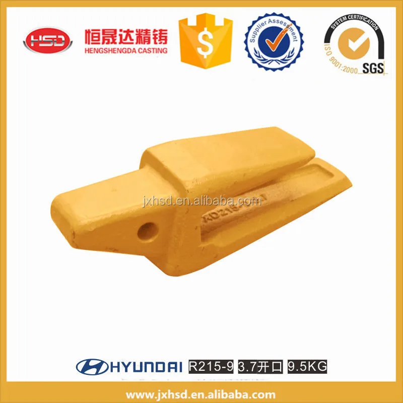 Wheel loader spare parts backhoe loader /excavator bucket parts bucket teeth adapter XD215-9