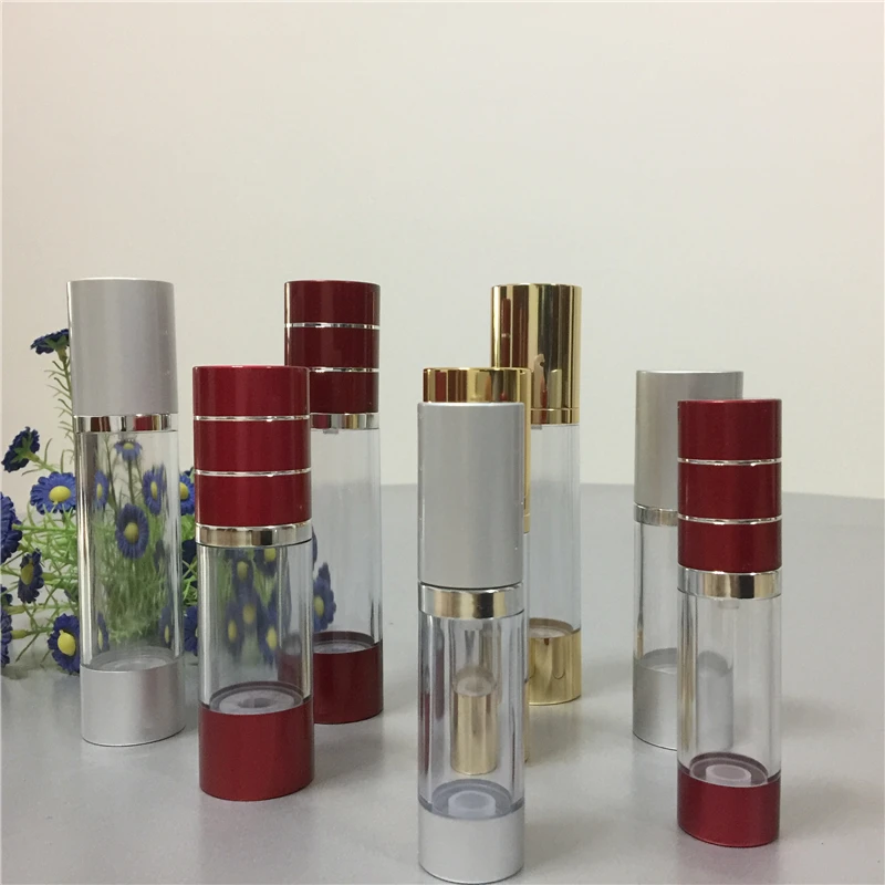 Роскошные косметические безвоздушного насоса бутылки матовое золото