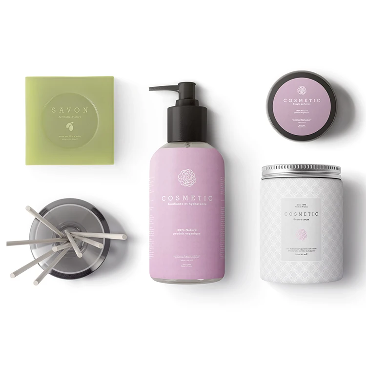 Top Quality Clear Bottle Stickers Roll Transparent Beauty Cosmetic Label Sticker