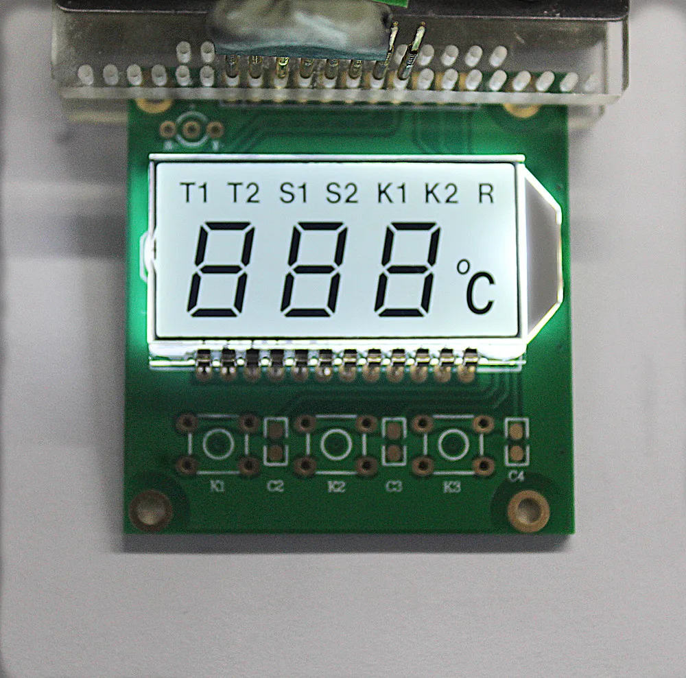 
CUSTOM 7 SEGMENT SIZE LCD DISPLAY SCREEN MODULE 