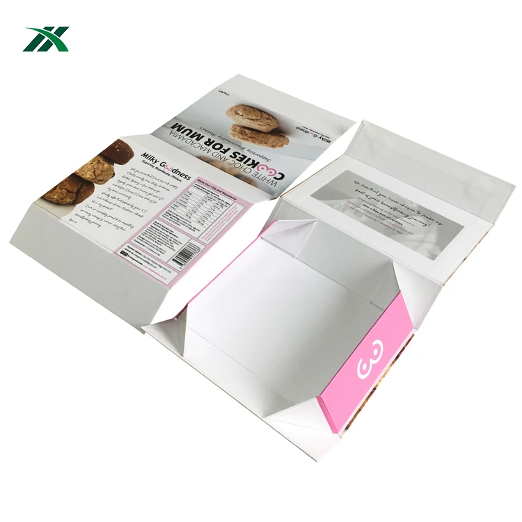 Custom printed hot sale cardboard white baklava collapse gift boxes packaging