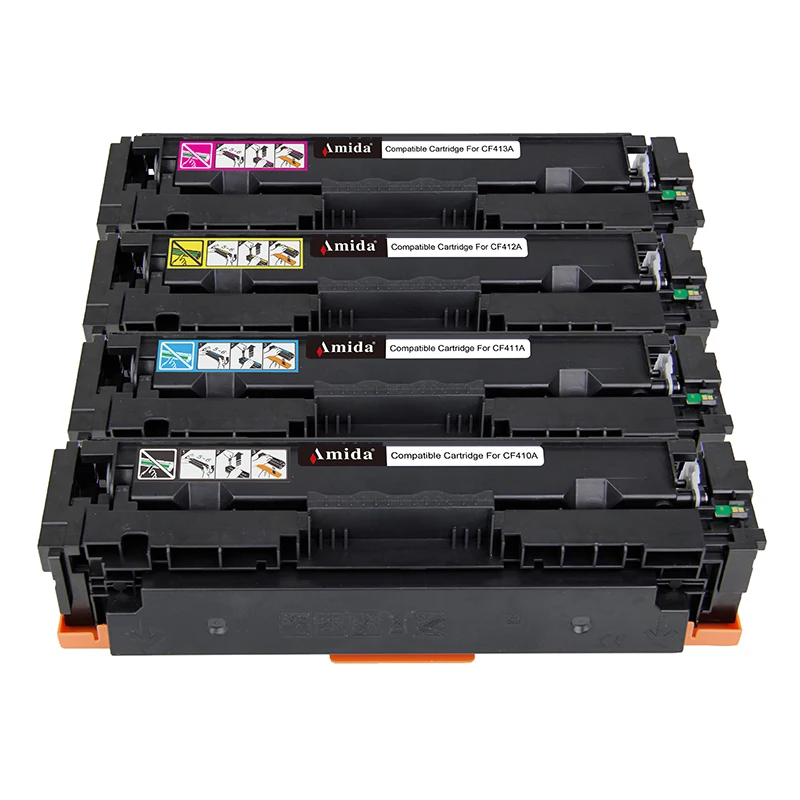 Amida Color Compatible Toner Cartridge CF410A CF411A CF412A CF413A for HP Printers