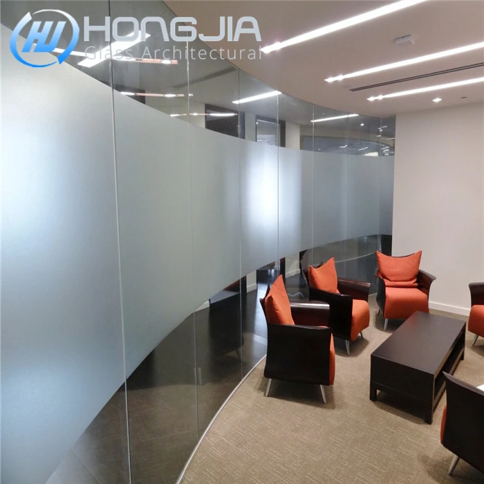 For building office interior tempered frosted glass door