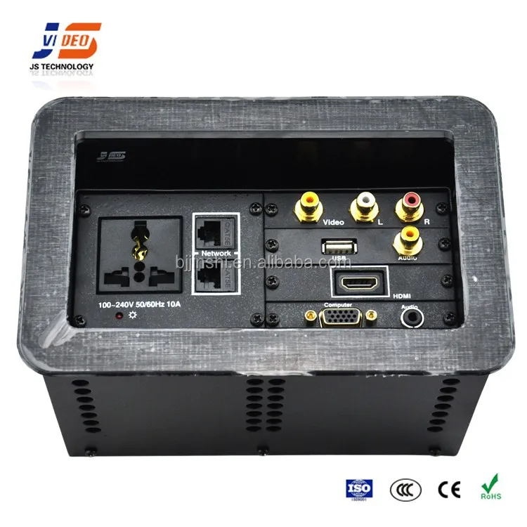 JS-621 гнездо офисный стол с USB + HDMI + VGA + RJ45