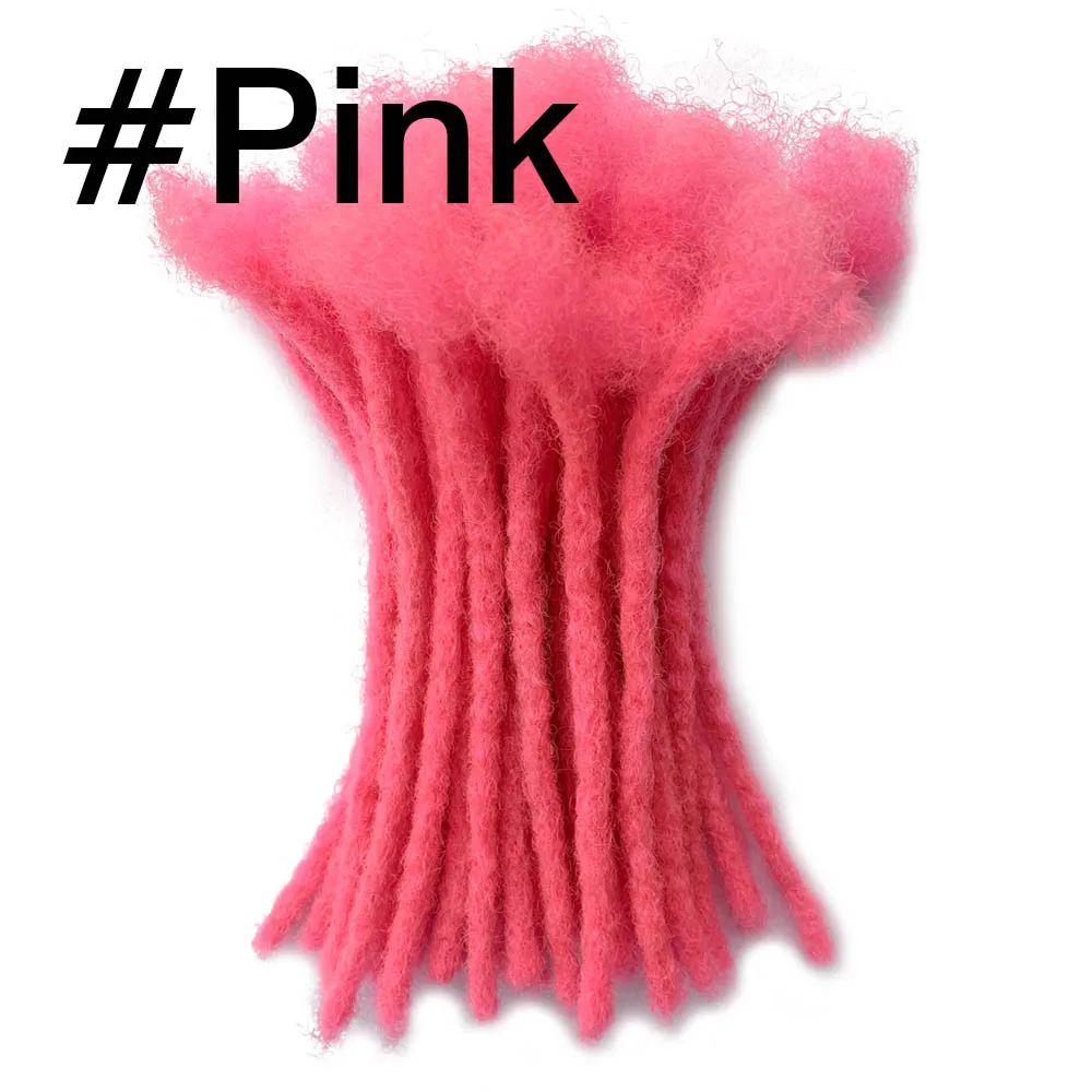 Wholesale Locks Brazilian Virgin Human Hair Extensions Full Handmade Crochet Dreadlocks Width 0.4CM  Chocolate Brown