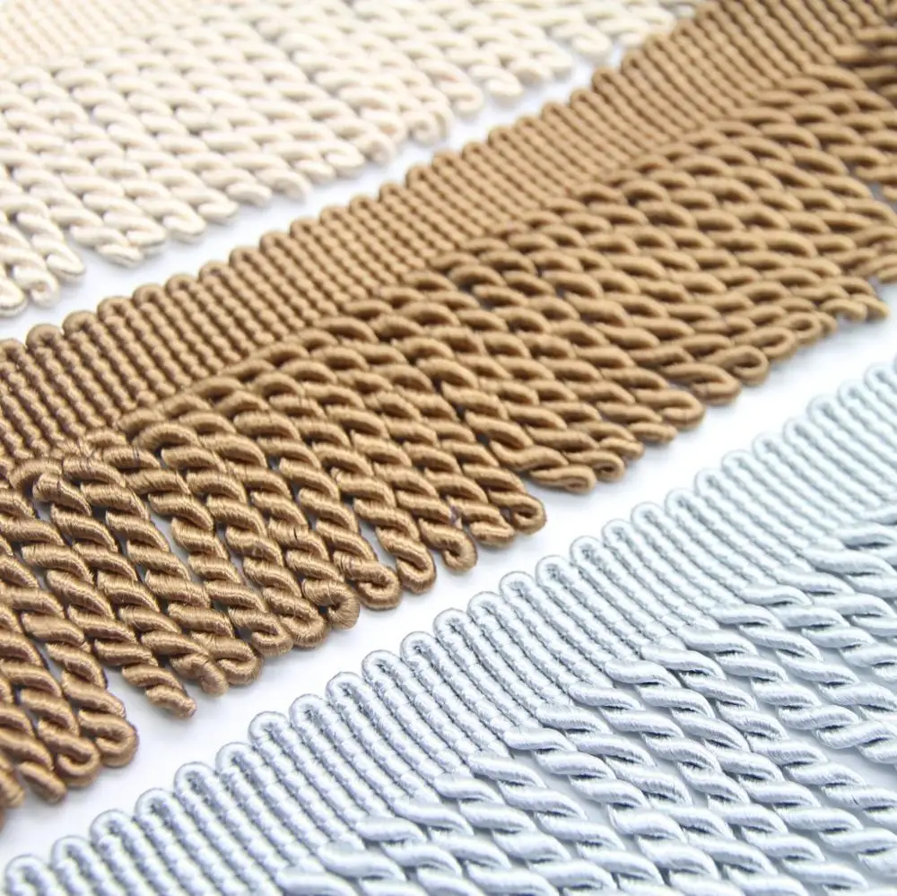 Wholesale More Colors 9CM Bullion Fringe Tassel,Curtain Fringe,Polyester Fringe for Decoration