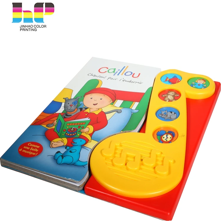 Children Learn Sound Books with Music Model Button for Kids Offset Printing Quality Eco-friendly Paper Offset Paper Hard Cover