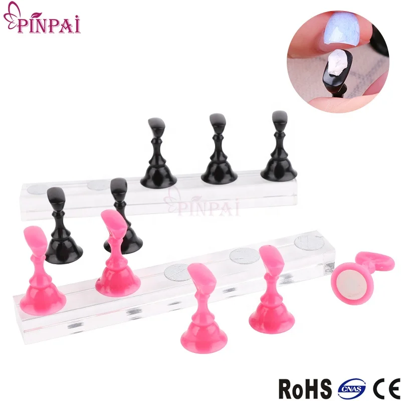 2023 Wholesale Pinpai Brand Chess Board Magnetic Nail Art Tip Plastic Stand Set Salon Display Holder
