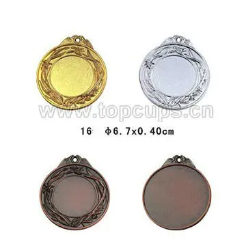 Zinc Alloy lily  Medal