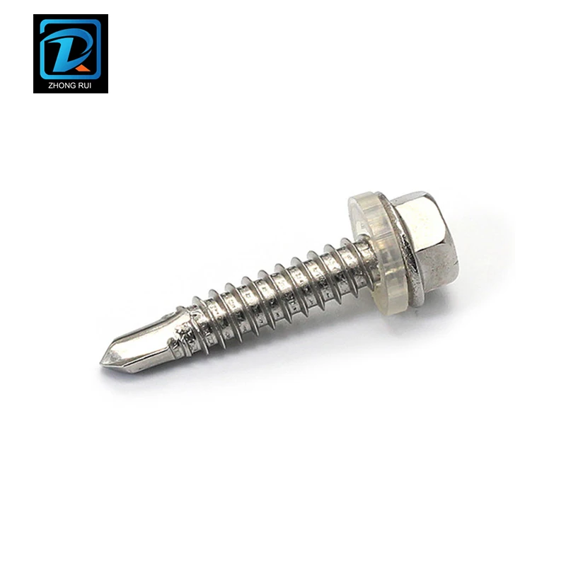 UNS S31600 Stainless Steel Hex Flange Head Self Drilling Roofing Screw