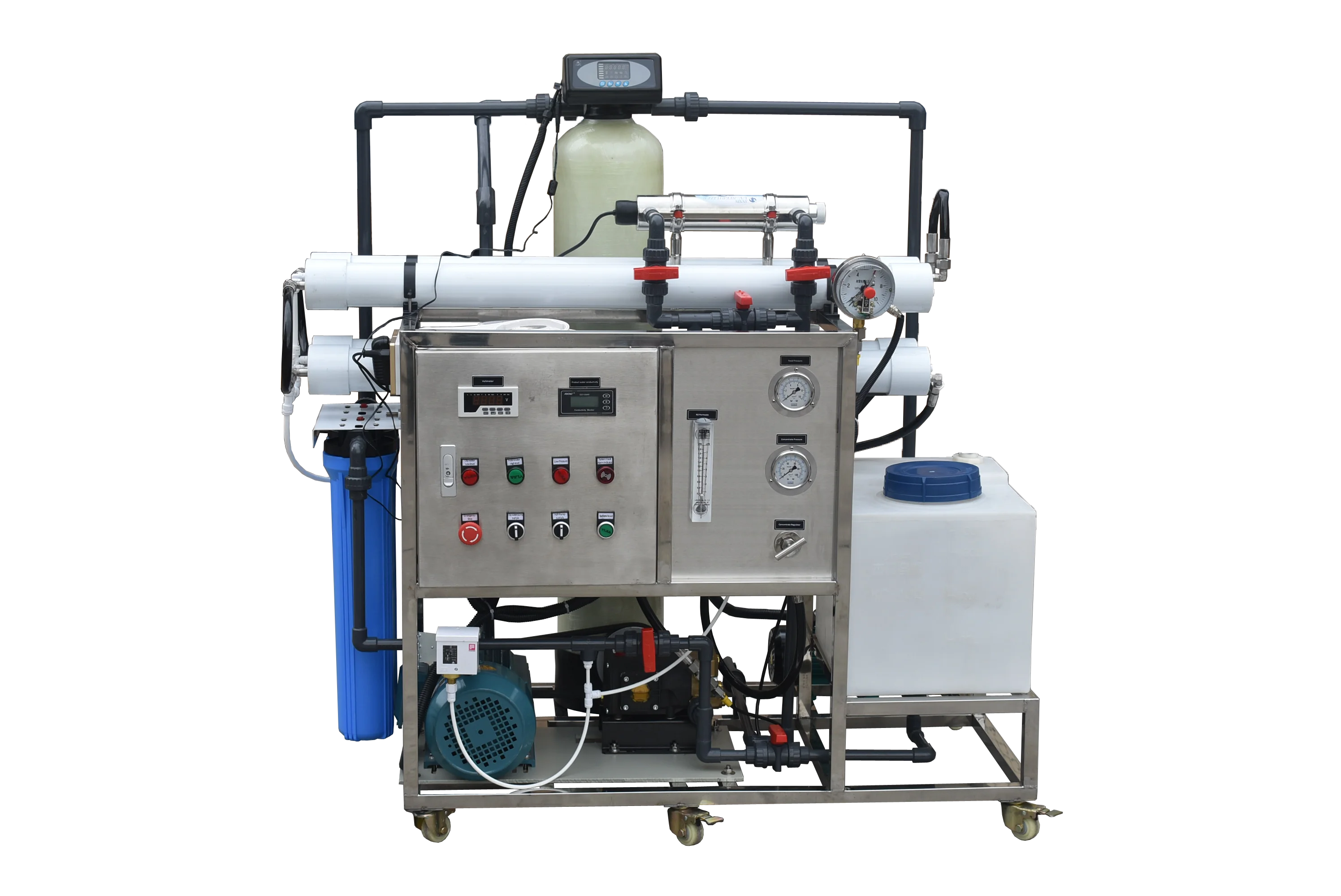 Ro Mini Automatic Seawater Machine Runxin Small Seawater Desalination Plant 1054 FRP 4800LPD SW-2540 CE Certificate SUS304