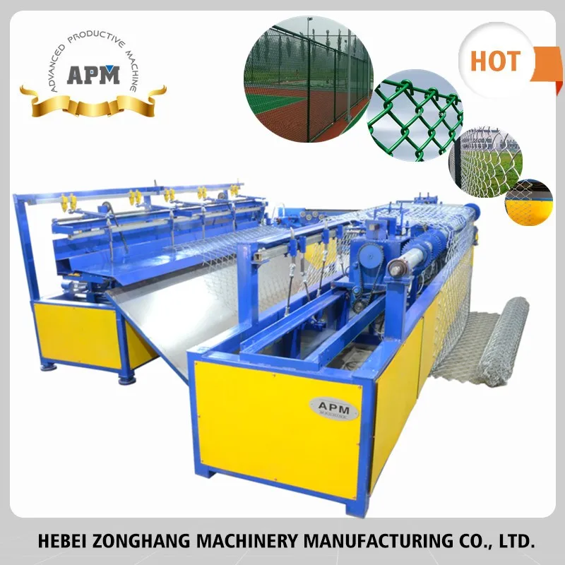 APM-CLM-3 Manually Operated Chain Link Fence Making Machine from China