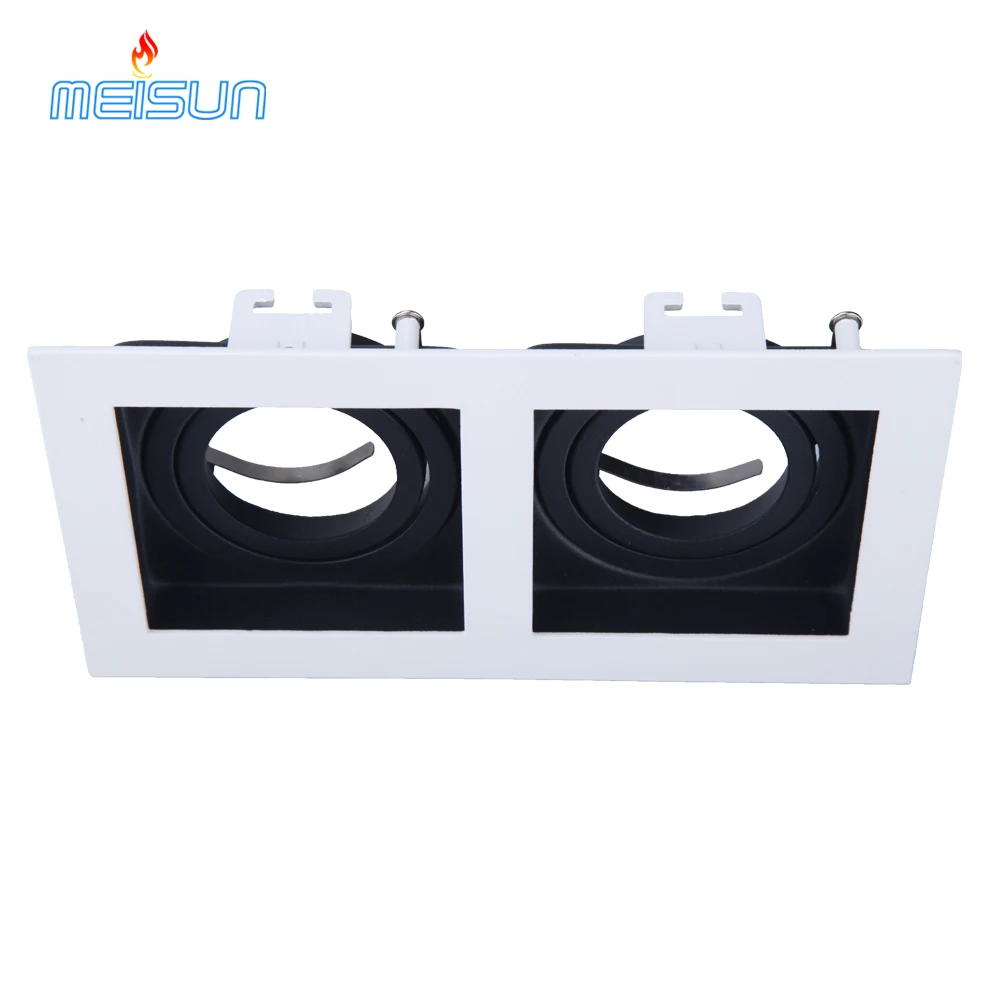 Pure aluminium downlight housing parts recessed gu10 G5.3 led downlight fixture