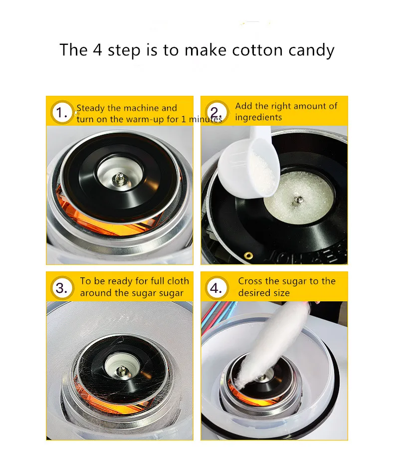 
Nostalgia PCM805 Hard & Sugar-Free Candy Cotton Candy Maker 
