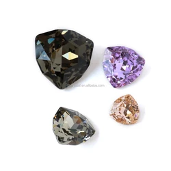 Wholesale Fat Triangle Shape Fancy Crystal Stone Shiny Color For Jewelry Making