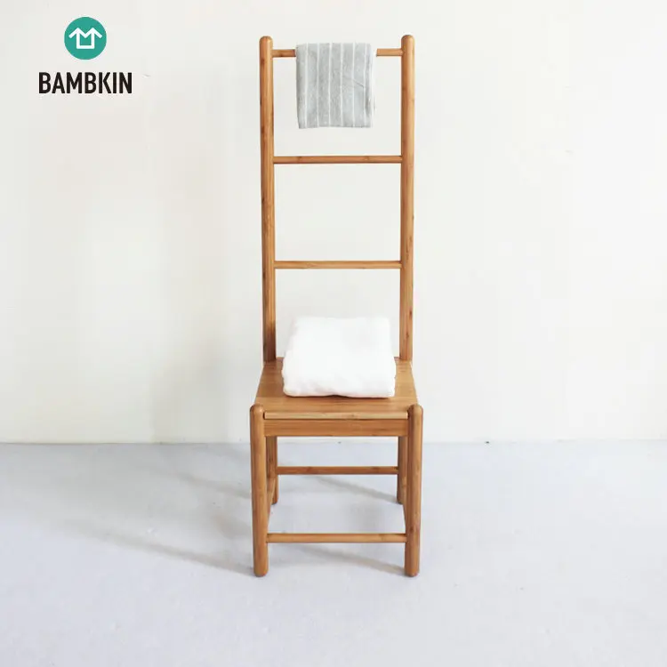 
BAMBKIN Bamboo bathroom furniture bathroom towel hanging chair 