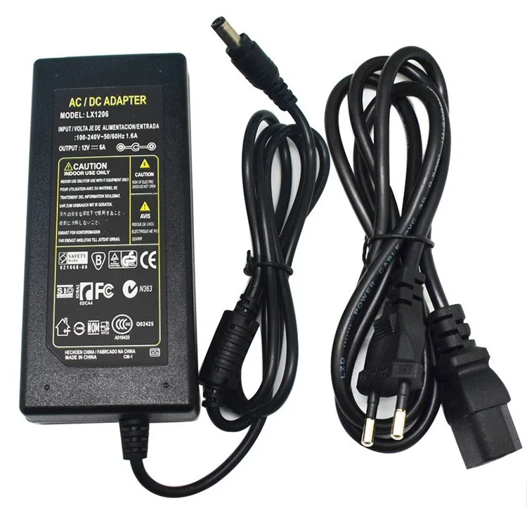 2019 High Lumen 12V IP20/IP65 60LED/M SMD5050 RGB LED Strip light Set with controller/DC Adpater