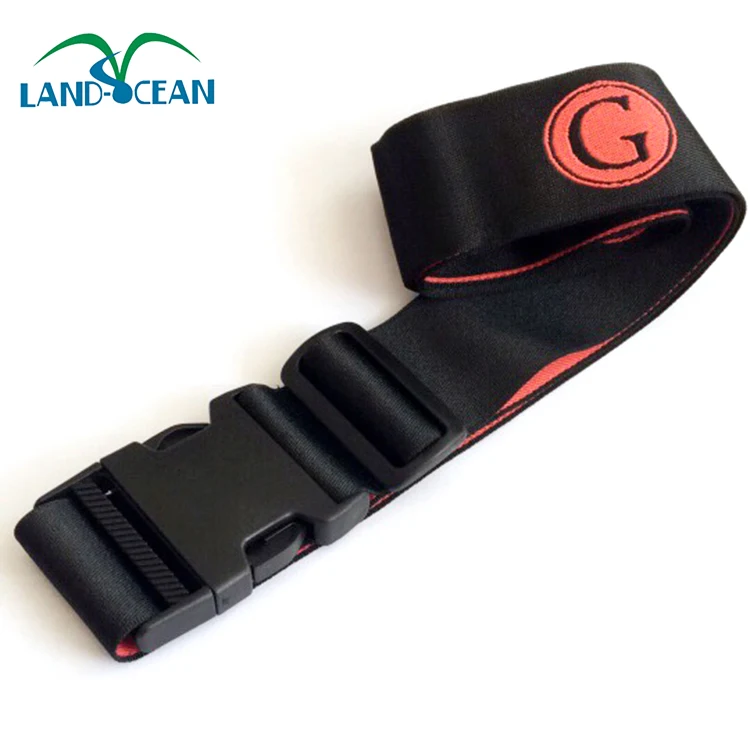 Wholesale Bulk Printed Adjustable Travel Luggage Belt Custom Logo Personalized Nylon Luggage Strap