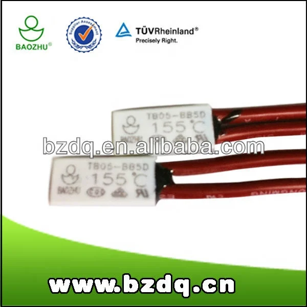 battery packs 250v 5a bimetal overheat thermostat temperature thermal switch
