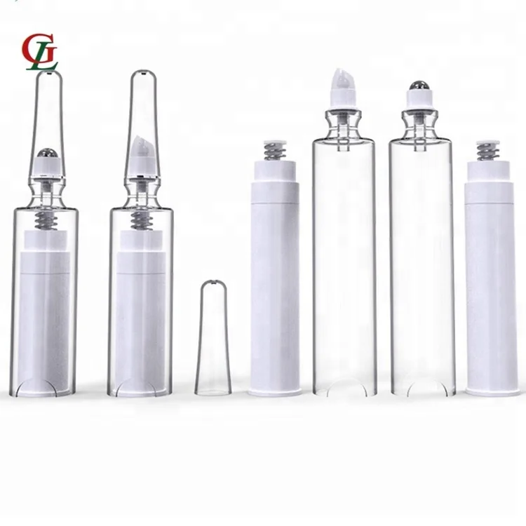 5ml Eye Cream Plastic Airless Syringe Bottle syringe shaped airless bottle for eye cream injection bottle Prefilled Syringe tube