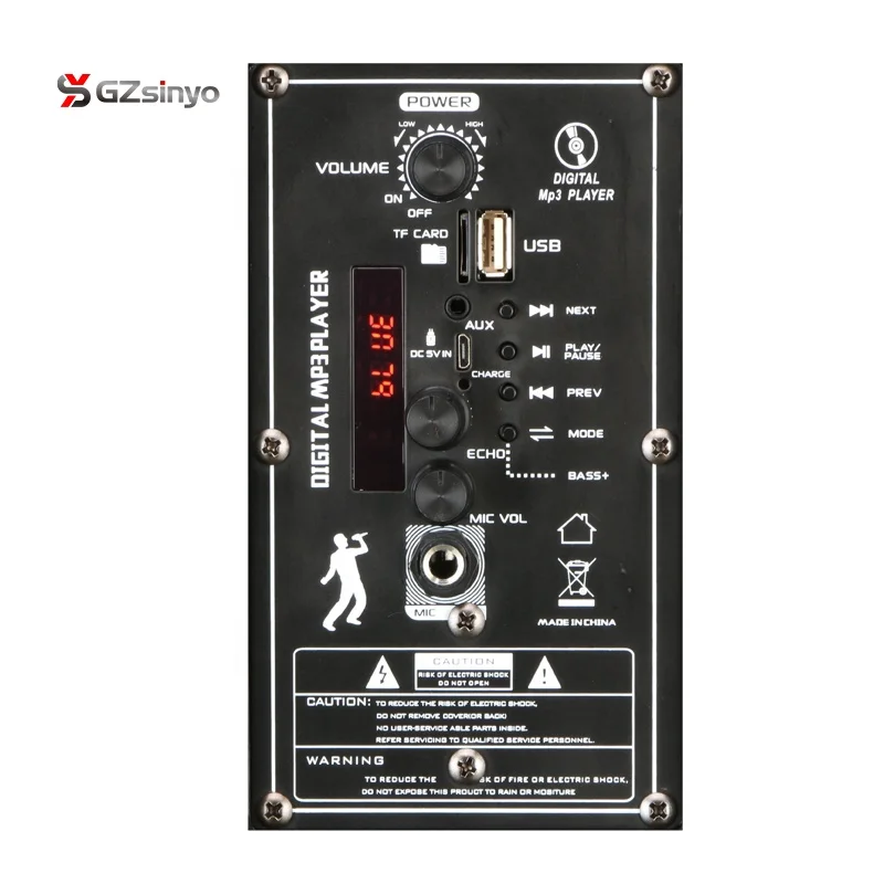 factory directly Private Mould Dual 8 inch portable audio player with colorful disco light wireless microphone trolley