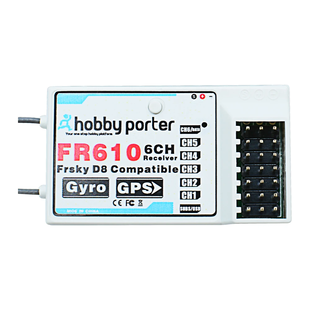 Hobby Porter FR610 6ch 6 axis Advanced Fixed Wing Flight Controller with GPS and Frsky compatible receiver
