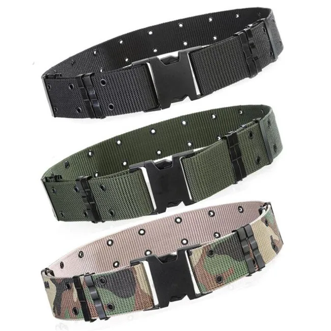 Классический тяжелый ремень из камуфляжной нейлоновой ткани для использования на открытом воздухе