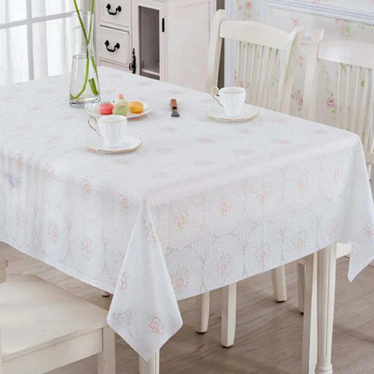 2023 new design PVC lace with color tablecloth roll color lace tablecloth