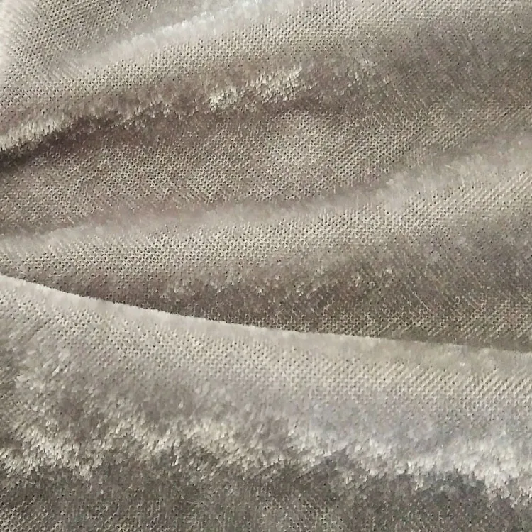 
Knitting customized pattern flexible spandex velvet fabric for garment 