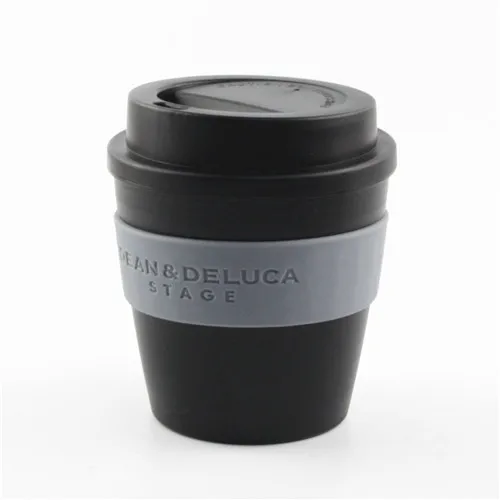 Пластиковая матовая черная Дорожная кружка объемом 16 унций для