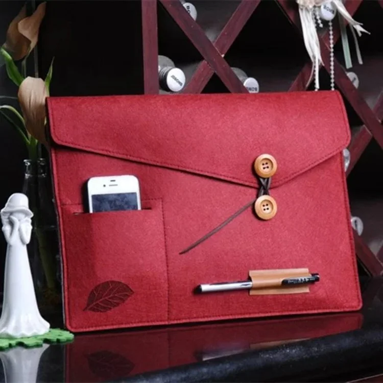 Fancy style felt computers laptops bag and desktops laptop sleeve made of 100% felt