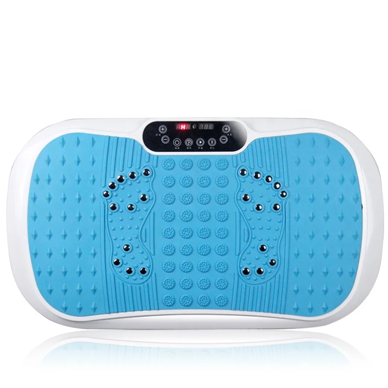 
home exercise Fitness gym equipment Slimmer body shaper exercise vibro fit vibration machine plate with resistance bands 