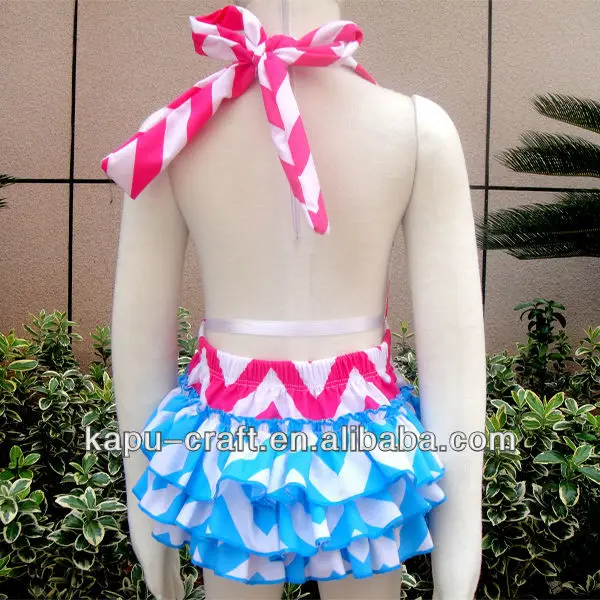 high quality baby girls chevron romper
