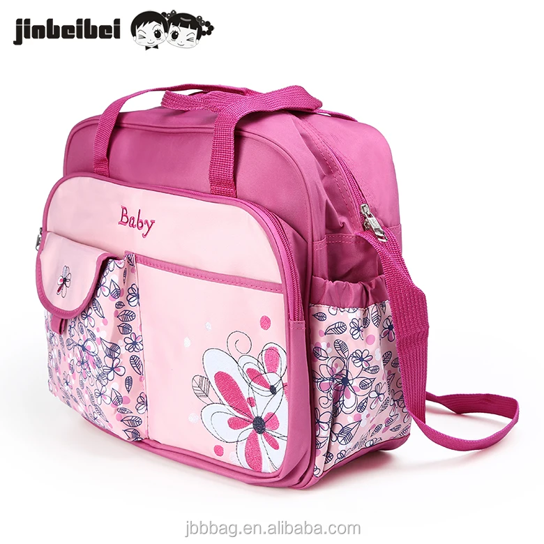 Factory direct price stylish design hanging mummy baby diaper bag 2018