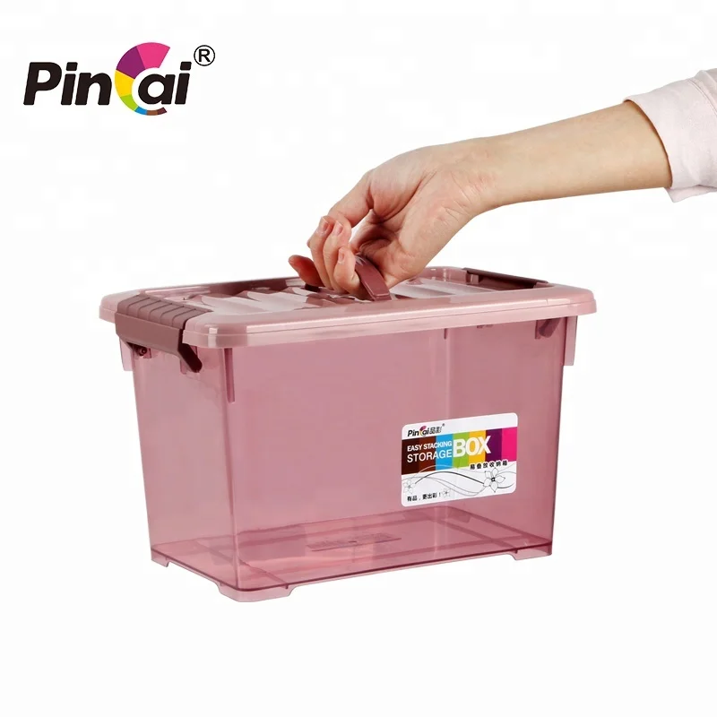 household products 20225L/9L stackable organizer clear plastic  toy organizers and storage