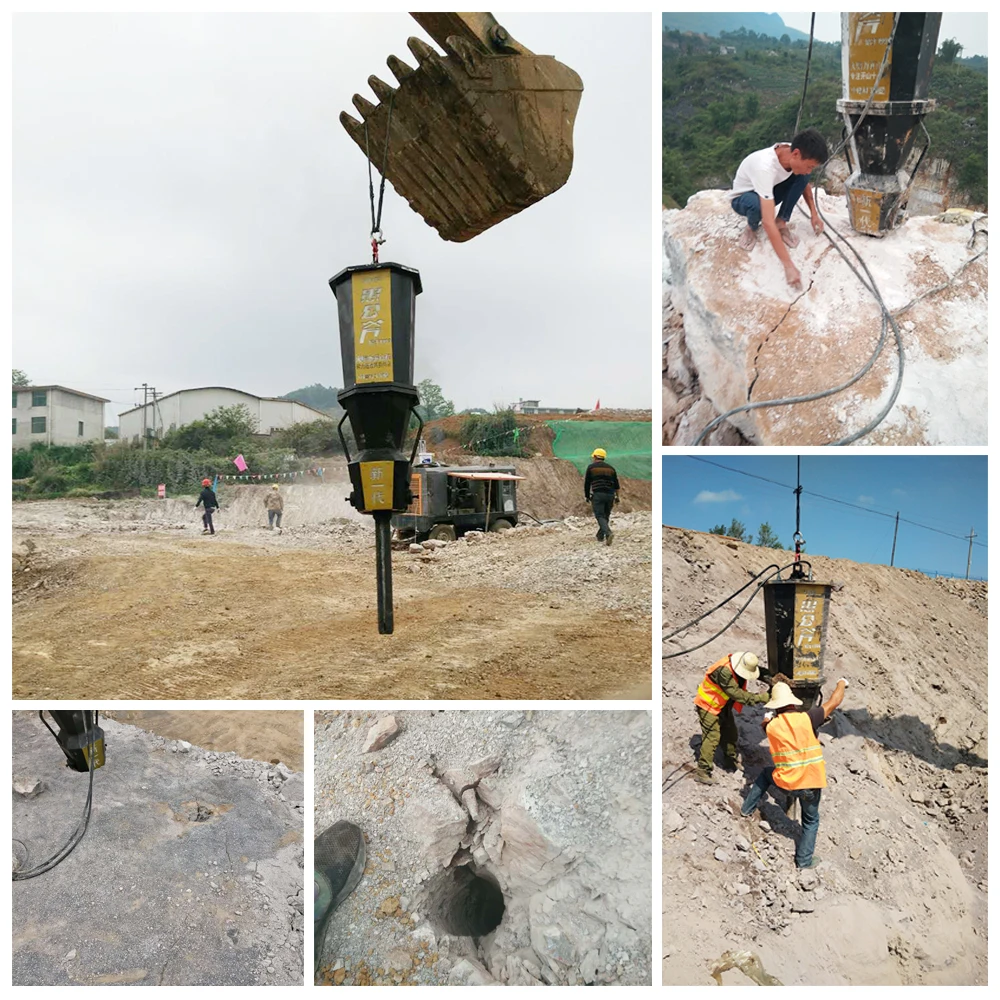 
Big excavator mounted hydraulic rock spliter for sale 