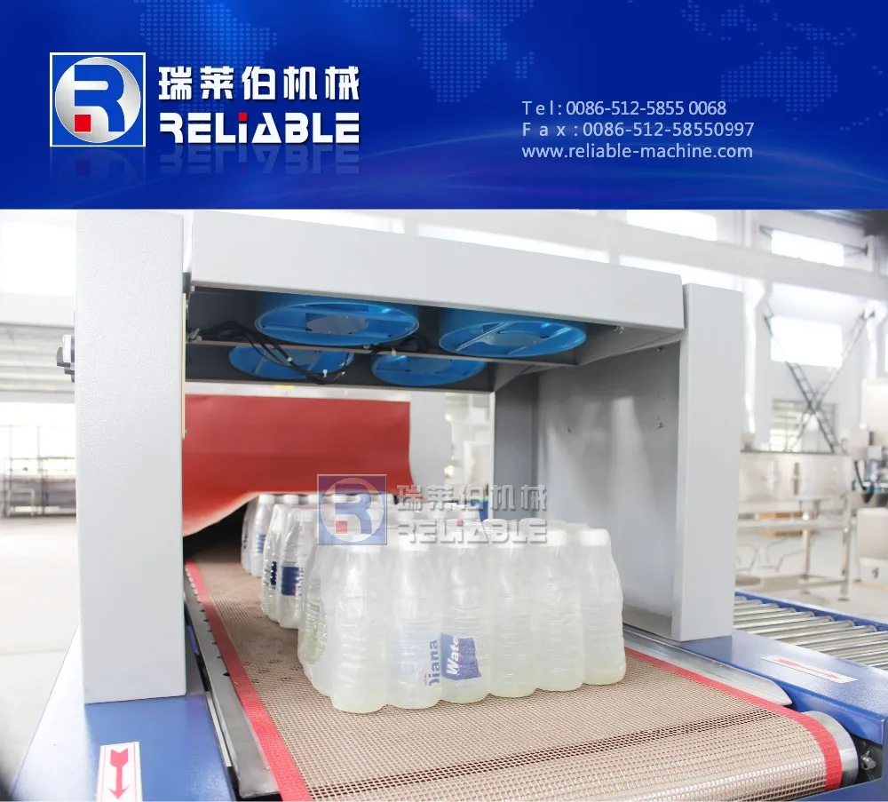 Полная Автоматическая Полиэтиленовой Пленки Термоусадочная Машина Для Бутылок И Банок