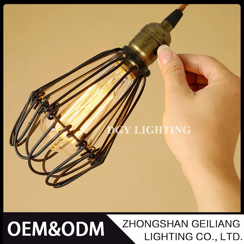 
Decorative glass kerosene lamp led vintage lighting copper brass pendant lamp 