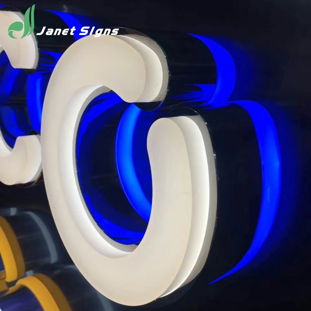 
Factory outlet High Quality Mini Resin Luminous Words led lighting stainless steel alphabet letter 