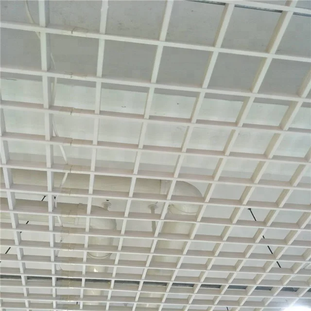 White simple grille ceiling